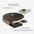 Living room size circular creative coffee table