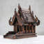Guardian Spirit Home Teak Spirit House Sculpture