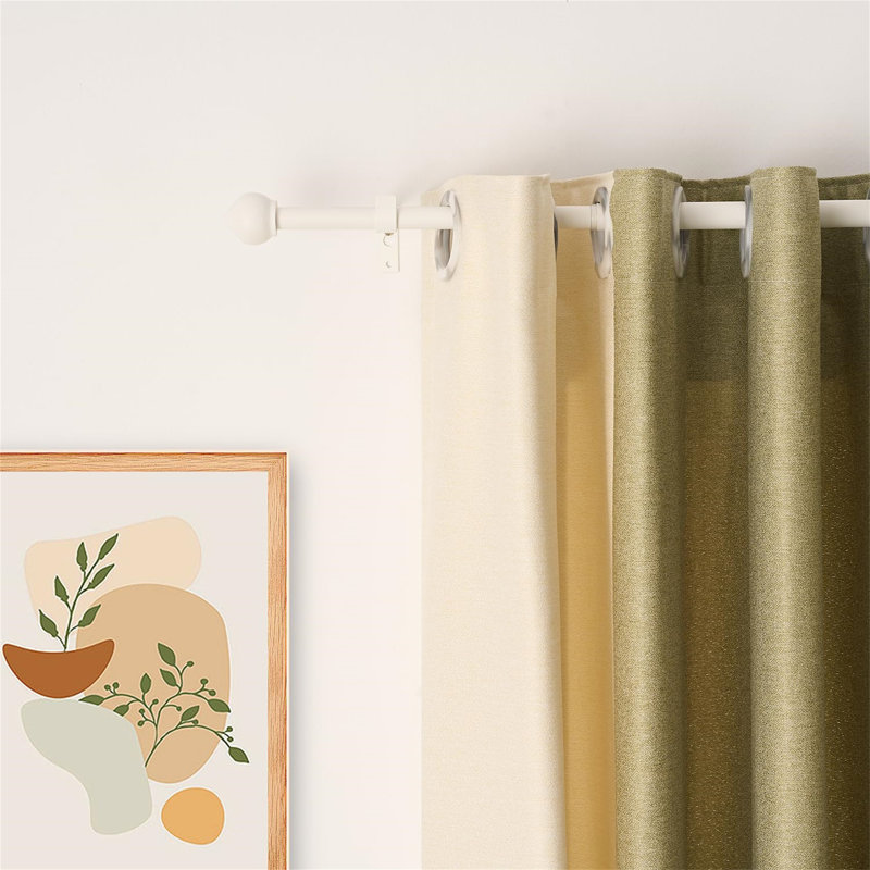 Natural Curtain Track/Rail, 132cm H x 9.8cm W x 9.8cm D