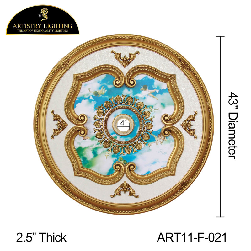Motif d'ange rond 43 po