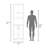 Bombona 80" High Double Cabinet Kitchen Pantry, Storage Cabinet, with Six Shelves for Kitchen, Garage White