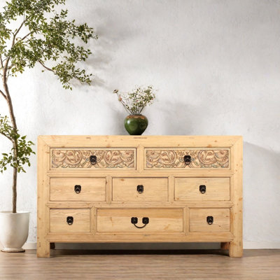 Armoire d'entrée en bois de pin