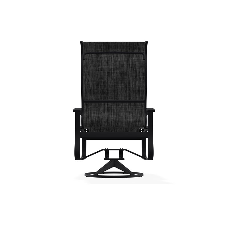 Belle Isle Outdoor Dining Chair, Augustine Shadow, Black