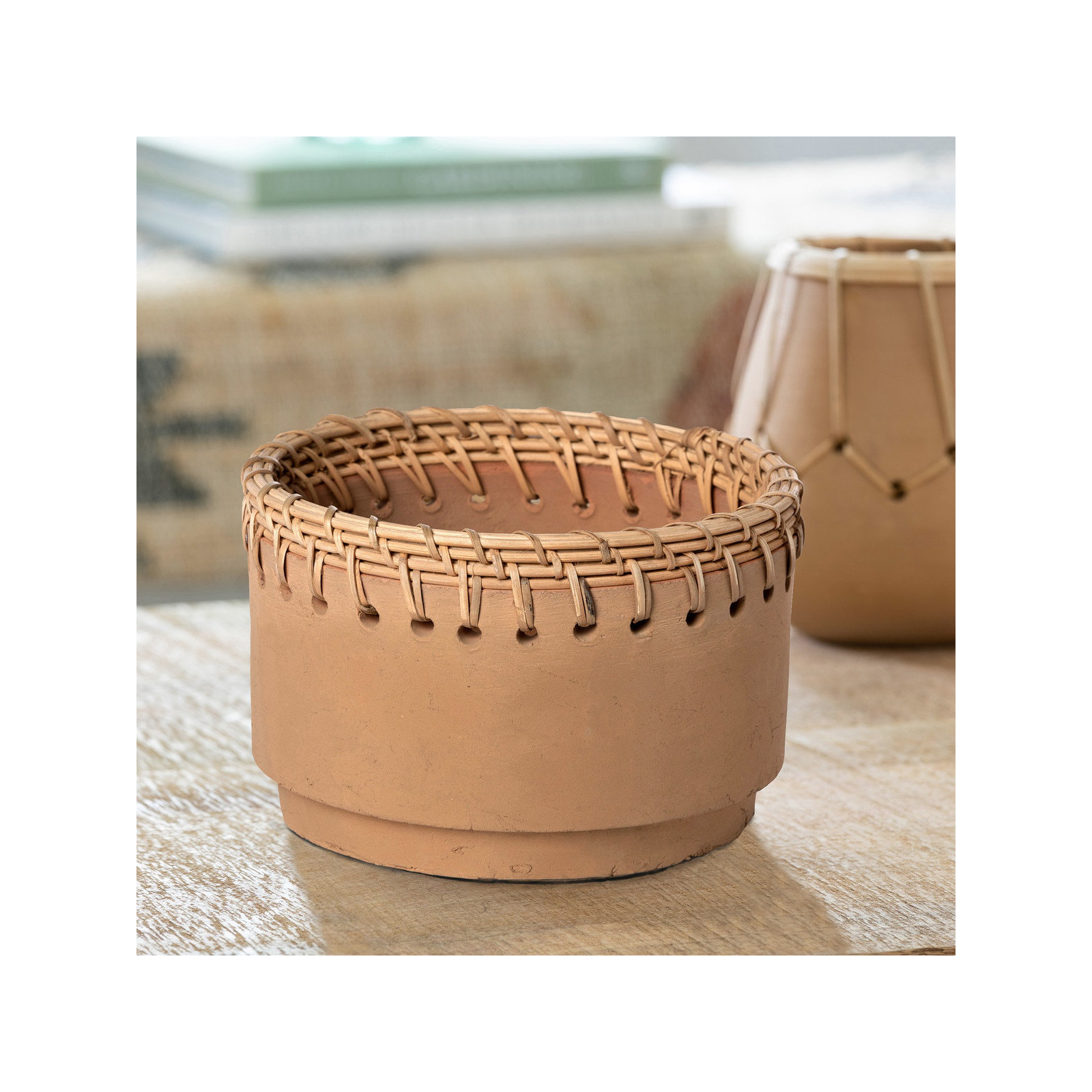 Crimson Pot Planter, 7.5" W
