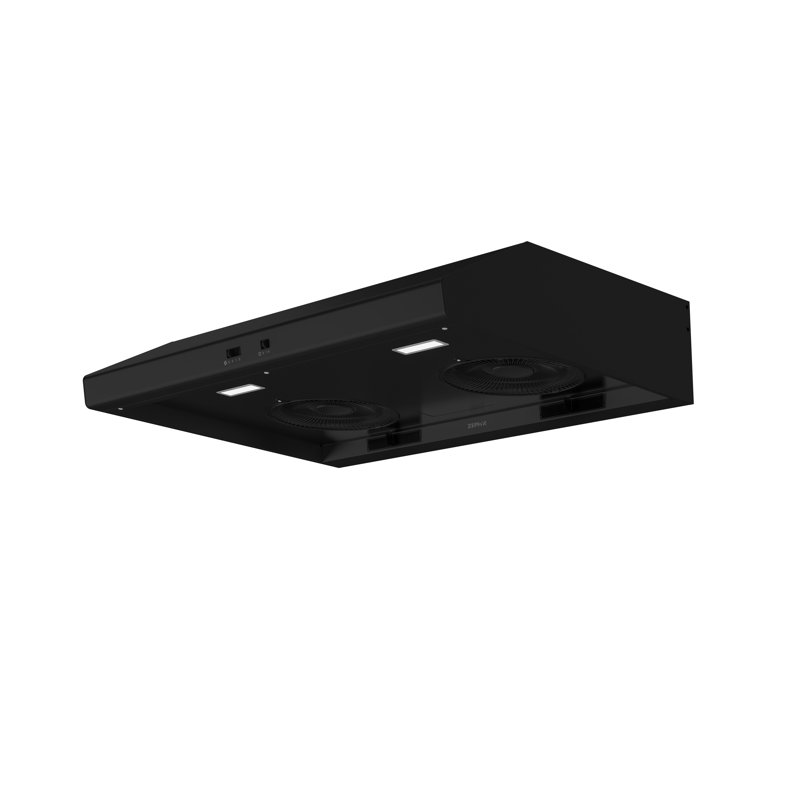Zephyr Cyclone 36 in. 600 CFM Under Cabinet Range Hood, Black