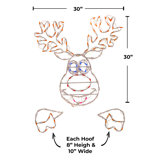 Dancer the Reindeer Peek-a-Boo Character Lighted Display