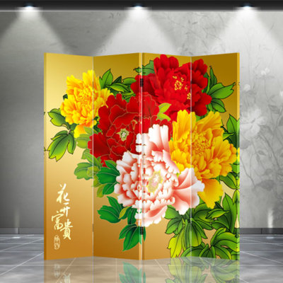 64'' W x 71'' H 4 - Panel Folding Room Divider