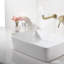 Robinet de meuble-lavabo mural avec égouttoir escamotable-115745107