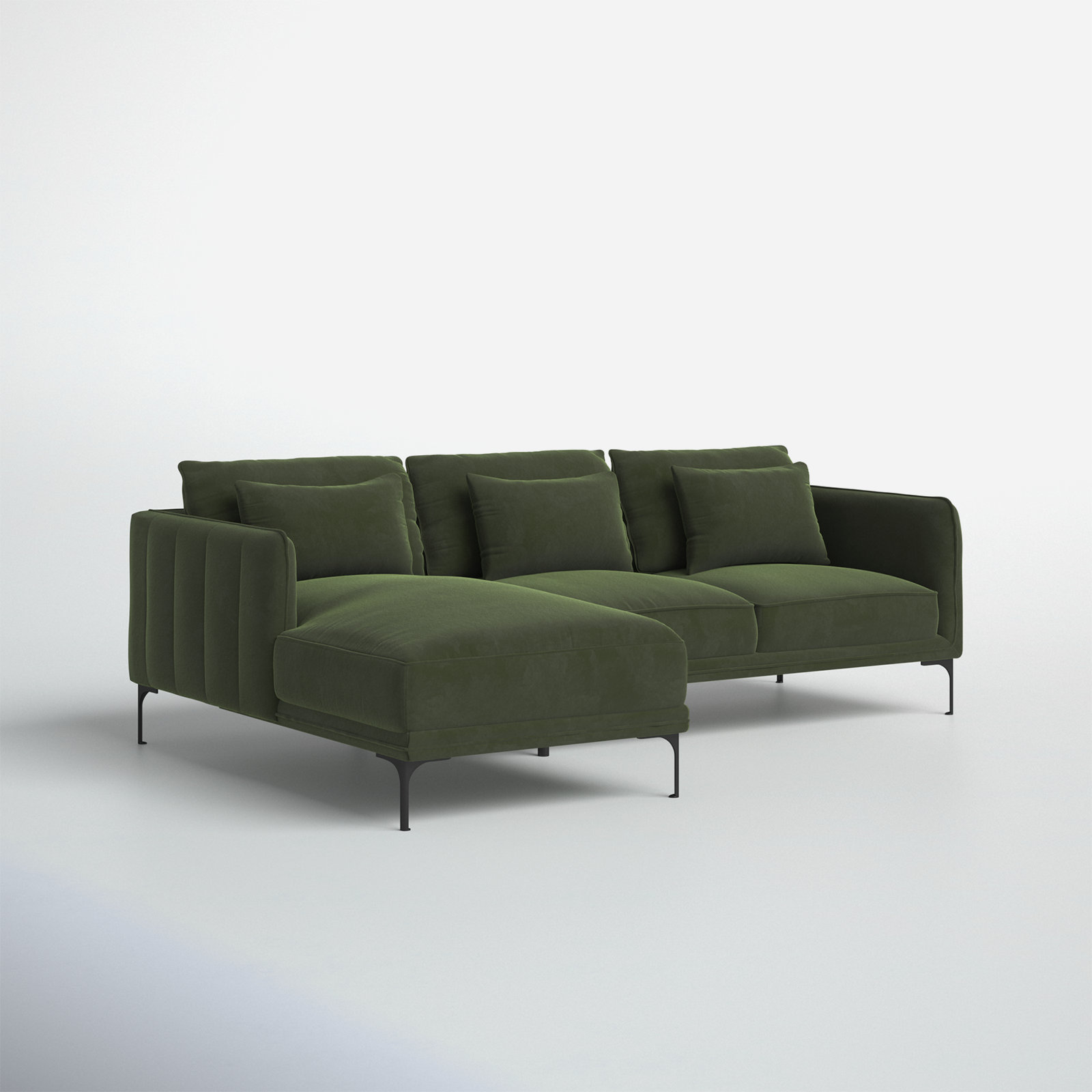 Left hand discount chaise lounge sofa