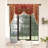 Damask Swag Window Valance in Red-89090652
