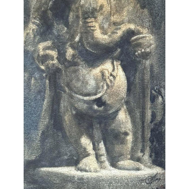 Sacredness - Le dieu Ganesha | Mélange de clous en acrylique | Par Sambedna