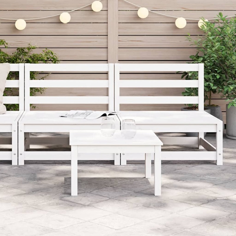Canny 70cm Wide Rectangle Patio Sofa, White