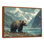 Ours dans la vallée de la montagne III - ours, art mural sur toile