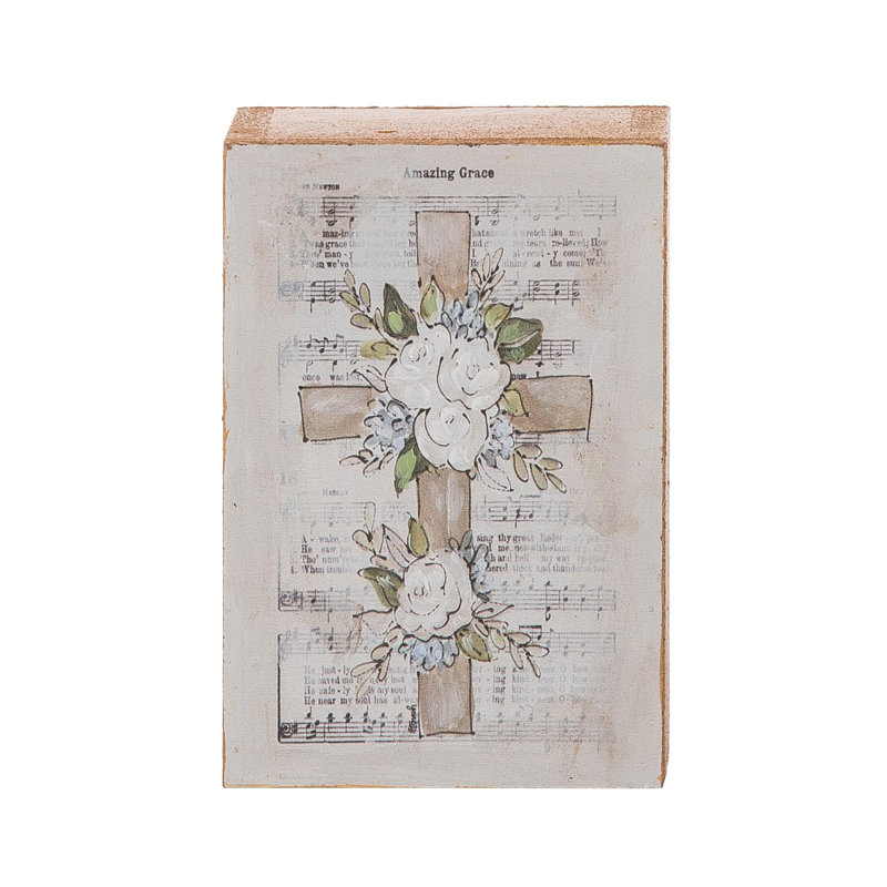  Partition de blocs de bois, Amazing Grace Home Decorations, Pâques