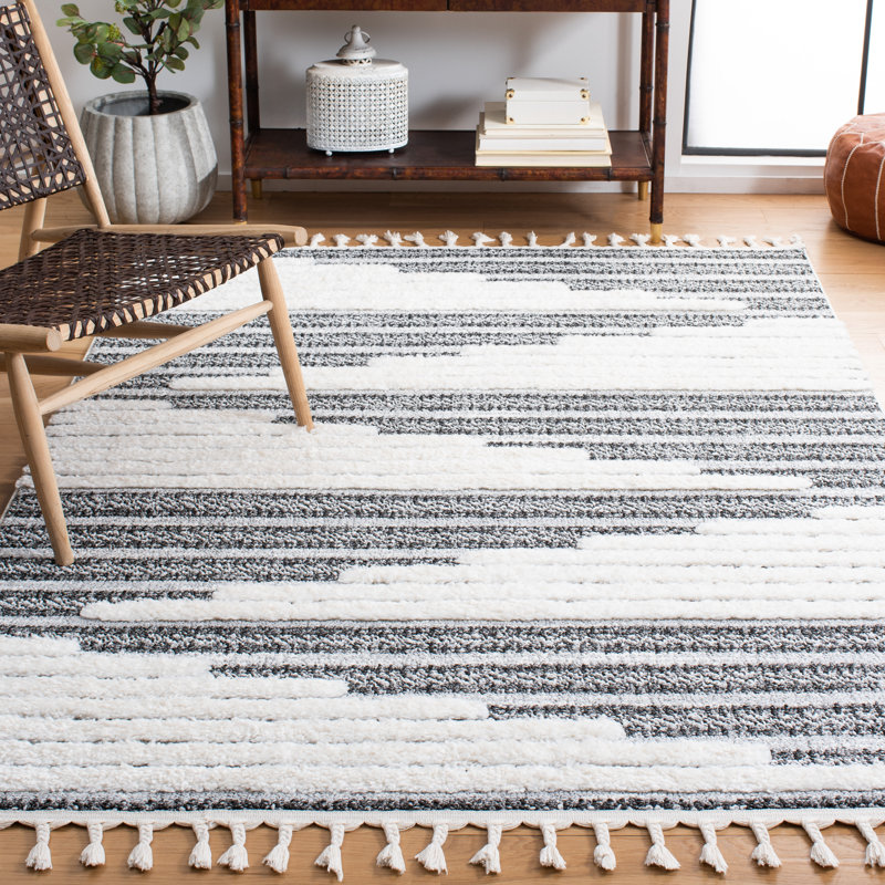 Tapis à rayures Wiegand, Rectangle 6 pi 7 po x 9 pi 2 po