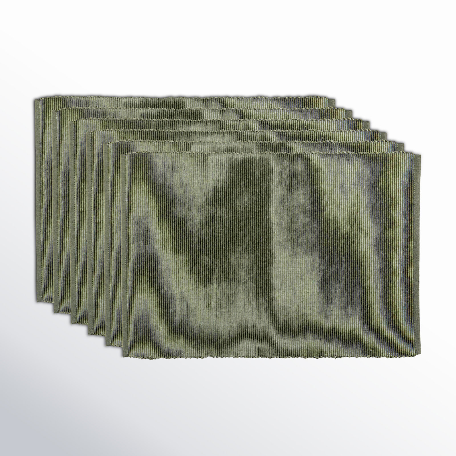 Pumpkin Spice 6 Piece Cotton Placemat Set, Artichoke