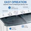Portable Washing Machine with Drying Rack and 10 Hangers, 22lbs Mini Compact Laundry Washing Machine, Twin Tub 13lbs Washer & 9lbs Spinner, Clothes Washer Machine with for Apartment, Dorm, RV, Black