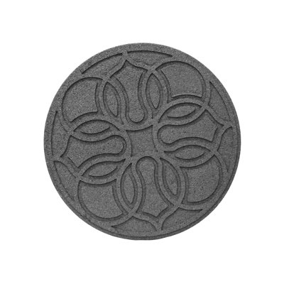  4 Pack 18" x 18" Pendant Round Decorative Stepping Stones, Grey