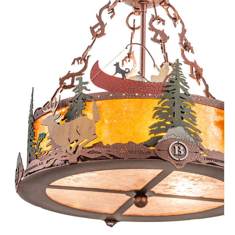 Rustic Lodge 3 - Light Chandelier