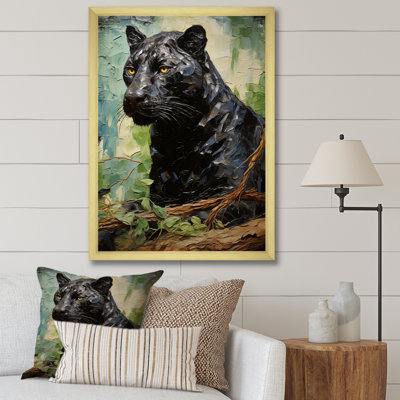 «Black Panther Texture Of The Jungle II», reproduction sur toile