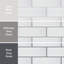 Carreau de céramique biseauté 4 "x 12" Santorini Loft-36953374