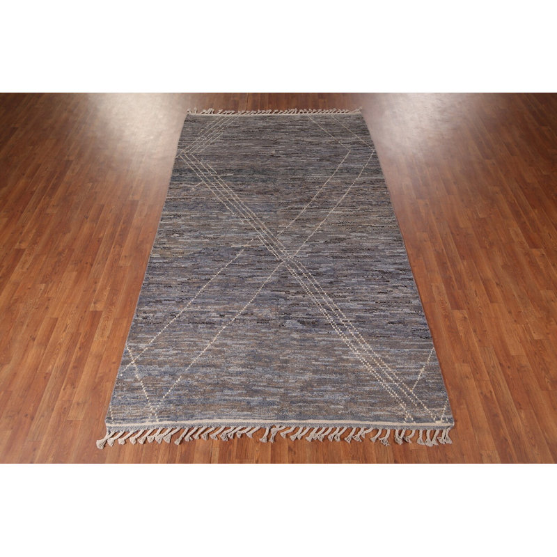 Tapis marocain en laine noué à la main 6 x 9