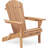 Set Of 2 Wooden Outdoor Folding Adirondack Chair, Outdoor Adirondack Chairs-416386057