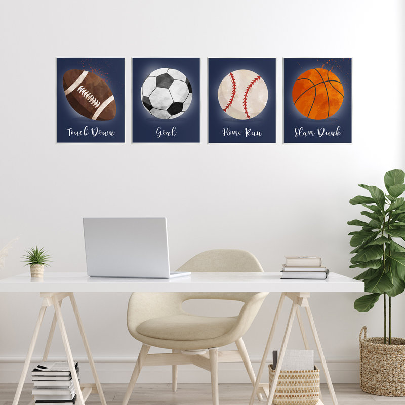«Game On Sports Goals», plaque murale, design par Christine Simpson Art