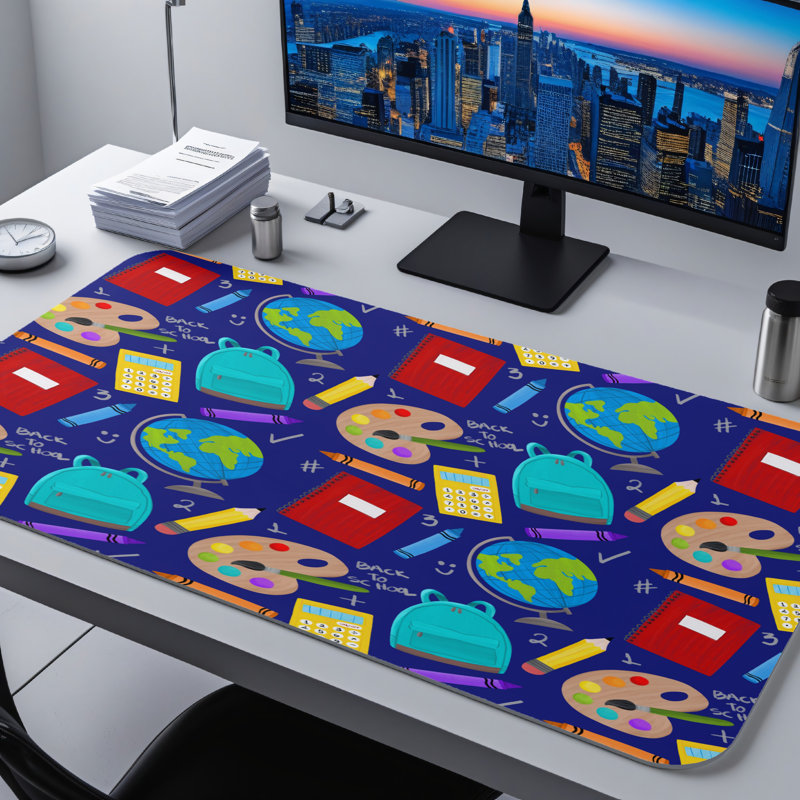Polyester Desk Pad, 14.4x12.1