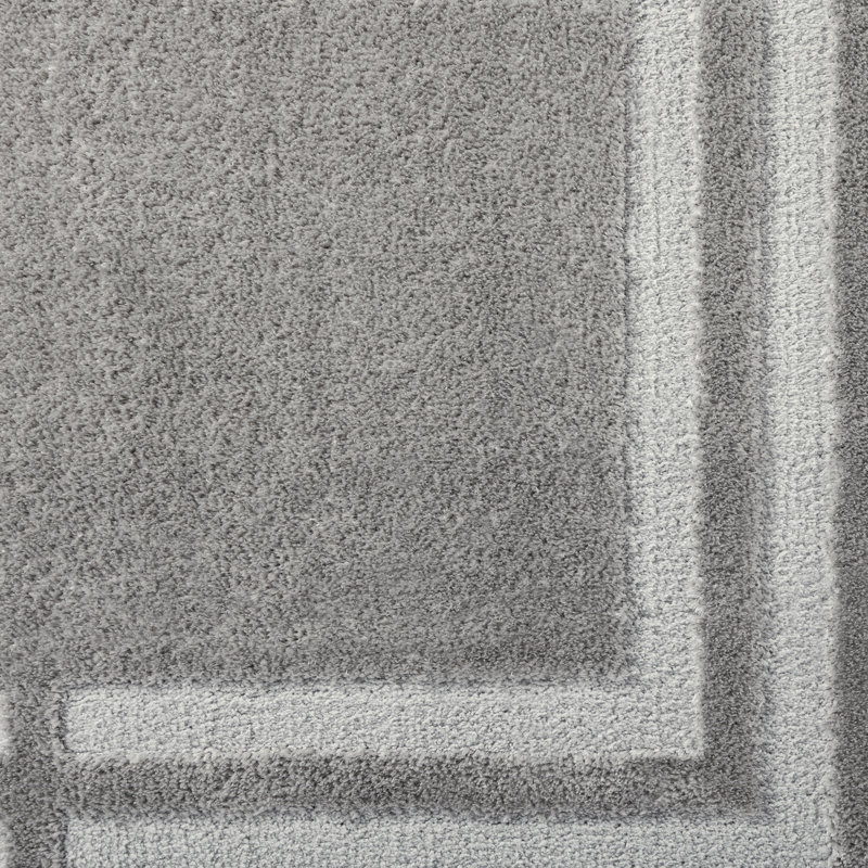 Tapis à poils longs gris Town & Country Country, Rectangle 5 pi 2 po x 7 pi 2 po