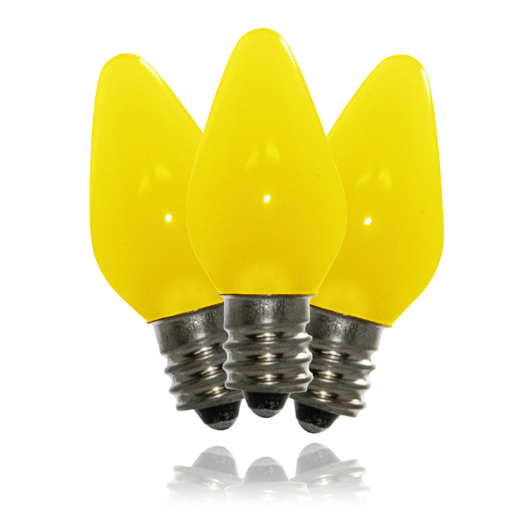 1 Watt Equivalent, C7, Dimmable Light Bulb, -586 E12/Candelabra (Set of 25) Queens of Christmas