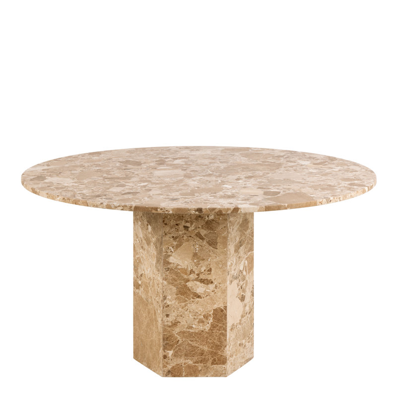 Darmesha Round Marble Dining Table