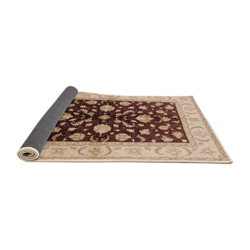 Tapis beige / brun Wyeth, Rond 8 pi