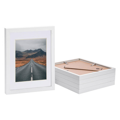 Photo Frames with 5" x 7" Mount - 8" x 10" - White/White