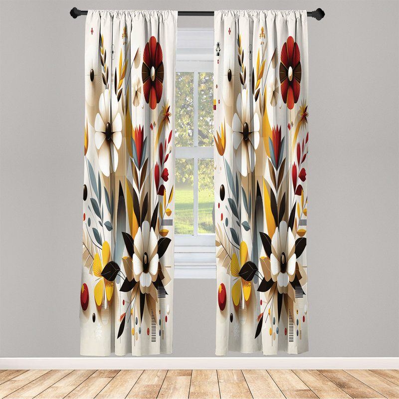 Semi Sheer Curtain, 56" W x 84" L