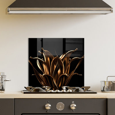 Élégante peinture décorative en verre trempé 23,6 po x 23,6 po | 100% verre trempé, épaisseur: 0,16 pouce | Parfait pour la décoration intérieure, le salon et le bureau | Pièce d'art moderne, durable et élégante