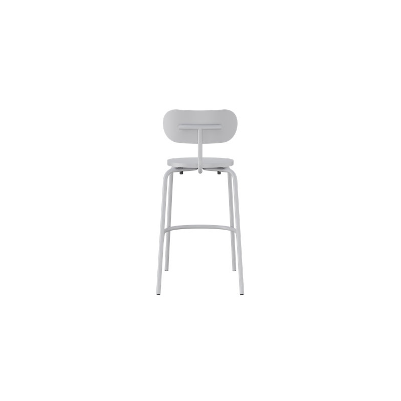 Tabouret Kahmiah graphite , Aluminium blanc, Bar Stool (29" Seat Height)