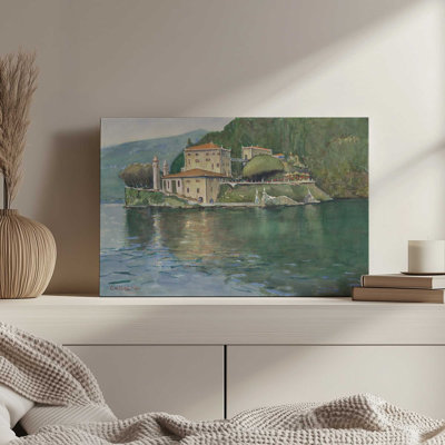«Tim's View of Villa Del Balbianello» par Stephen Calcasola, reproduction d'art sur toile
