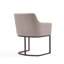Fauteuil en cuir gris clair Serena Serena-91028796