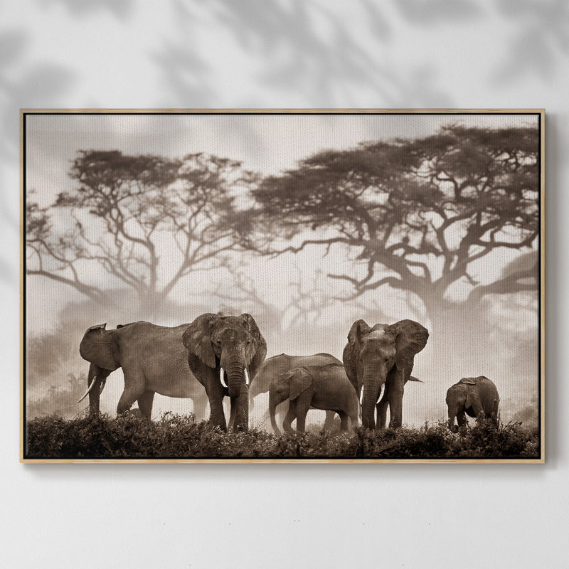 Amboseli National Park, reproduction d'art sur toile, H 25 po x l 37 po x P 2 po, Naturel