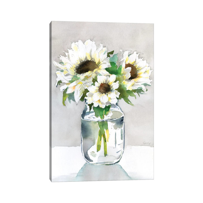 Sunflower II by Theresa Heidel - Wrapped Canvas Print, 20.32 cm H x 30.48 cm W