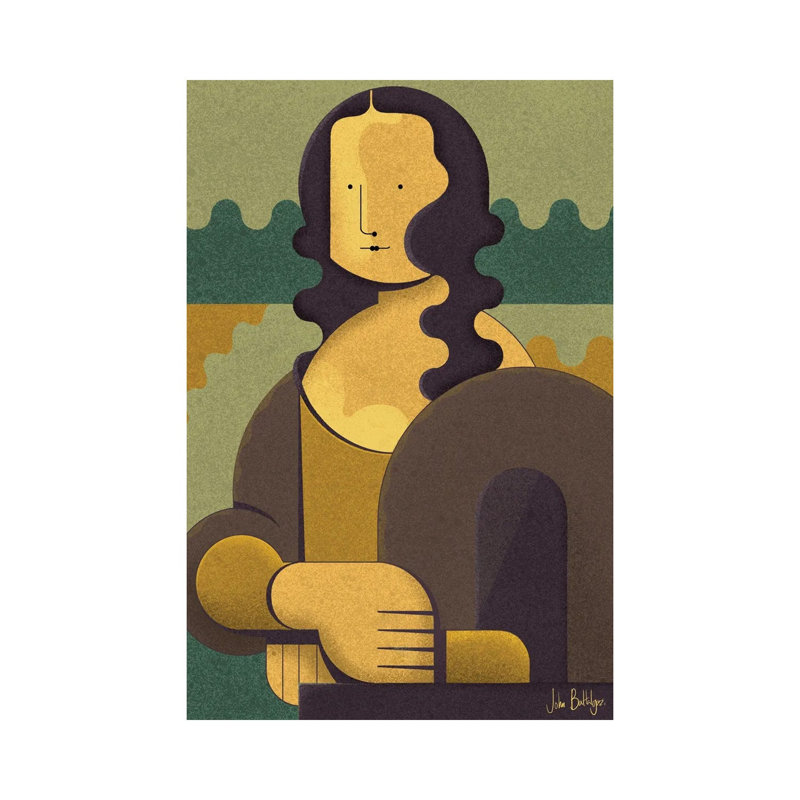 My Mona by John Battalgazi - Wrapped Canvas Print, 20.32 cm H x 30.48 cm W