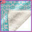 Couvertures damassées bleues complexes-130110734
