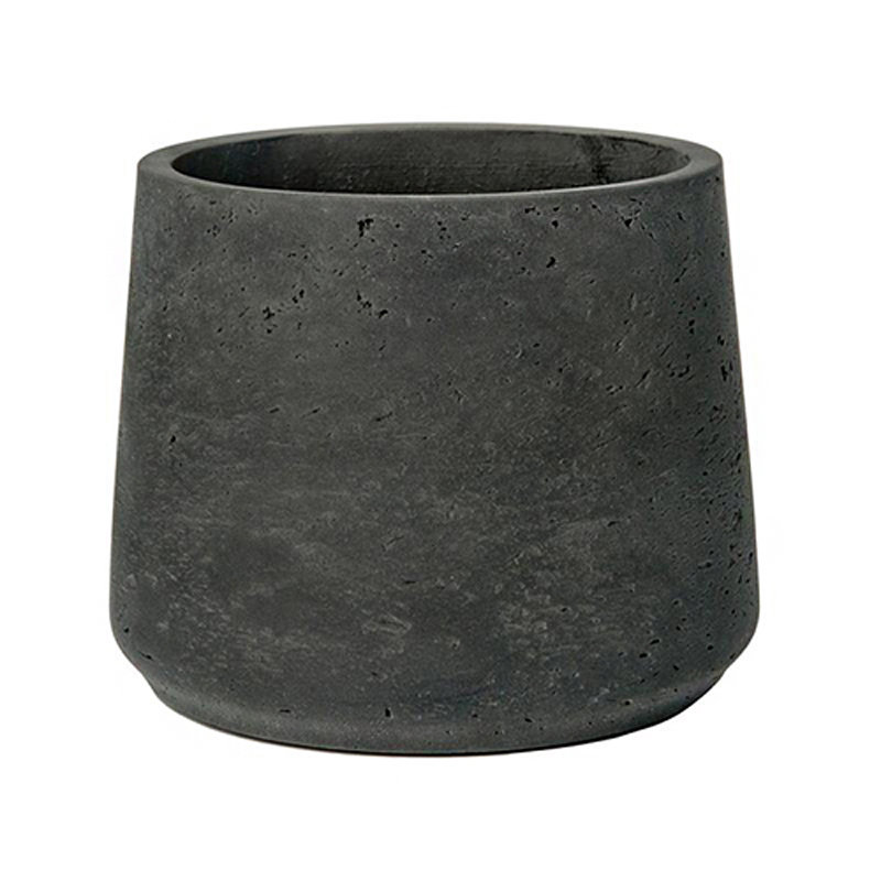 Adona Handmade Pot Planter, 7" H x 8" W x 8" D, Black