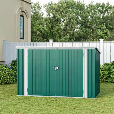 7 Ft. W X 1.2 Ft. D Heavy Duty Steel Bicycle Storage Shed