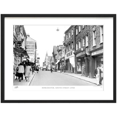Dorchester, South Street C1950 by Francis Frith - Single Picture Frame Print