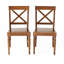 Ensemble de chaises de salle à manger en bois d'acacia, 2 pièces-119320452