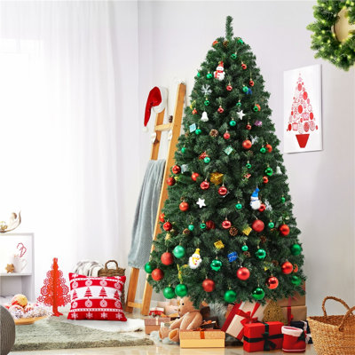 7.5' Green Spruce Artificial Christmas Tree -  The Holiday AisleÂ®, 3BA7FFD9E5AD4E759C036FC6F9F8472D