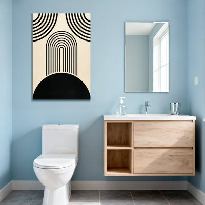Fashion Abstract Geometric Lines And Curves Pattern