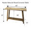 Console en bois de manguier naturel rustique fabriquée à la main-1563008628